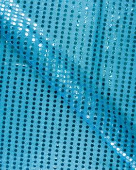 Round Glitter Fabric Turquoise Blue - Tissushop